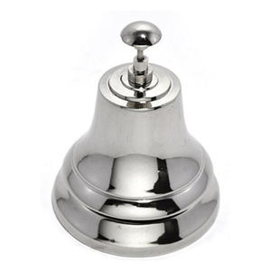 Cloche de bureau en laiton fini antique sur socle en bois cloche de bureau en métal de Style américain utiliser des cadeaux décoratifs de table d'hôtel et de bureau - Product Image 4