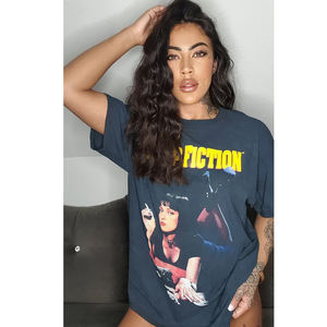 Camisetas con estampado personalizado DTG para mujer, Camiseta holgada de gran tamaño - Product Image 6