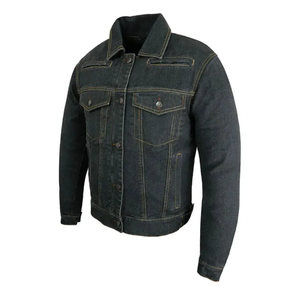 Nuevo estilo de invierno Chaqueta de mezclilla de todos los tamaños para hombre Estilo casual Personalidad Moda Chaqueta de mezclilla de color sólido - Product Image 1