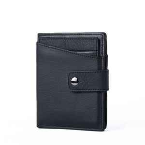 Cartera de Cuero para Hombre, de Alta Calidad, Diseño Clásico, Color Sólido, Forro de Poliéster Cómodo, Bifold - Product Image 4