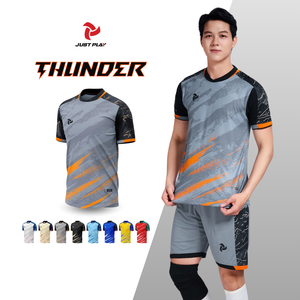 Maillot unisexe de football/soccer personnalisable de haute qualité, nouveau design avec étiquettes personnalisées originales, meilleur prix OEM Thunder Sets - Product Image 6