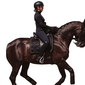 Selle de dressage en satin de haute qualité, réglable et compressible, pour l'équitation occidentale, le saut d'obstacles, la compétition, logo personnalisé - Product Image 6