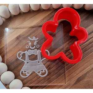 Emporte-pièce de Noël et tampon gaufreur Fondant Designer Plus outil pour la cuisson créative - Product Image 1