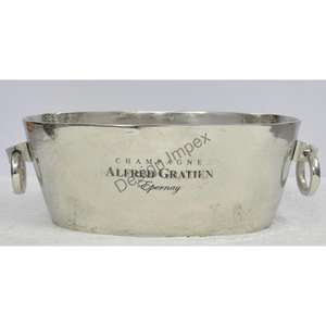 ถังแช่เครื่องดื่มแชมเปญขนาดใหญ่ สีเงิน ถังแช่ไวน์ ของตกแต่งงานปาร์ตี้ ราคาดีที่สุด ถังน้ำแข็งอะลูมิเนียมตกแต่ง อุปกรณ์จัดงาน - Product Image 3