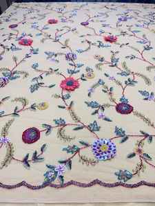 New Arrival Beaded Fabric Luxury Embroidery Beaded Lace Fabric <b>African</b> Sequin Fabric - Product Image 4