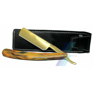 Service OEM ODM, rasoir de barbier en acier inoxydable, rasoir droit pliant avec logo personnalisé, rasoir de barbier en bois remplaçable - Product Image 4