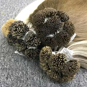 Acheter 100% Extensions de cheveux vierges vietnamiennes Remy brutes à double tirage I-Tip Keratin Straight 100g Diverses couleurs Remy Bulk Discounts - Product Image 4