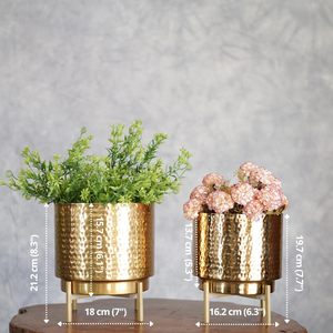 Elegant Indoor Metal Planter <b>Pot</b> for Home and Garden for Apartments and <b>Small</b> Spaces Available at Wholesale Price - Product Image 2