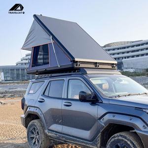 Tente de toit rigide en aluminium pour voiture, prête à être expédiée, en stock, pour le camping en plein air - Product Image 2