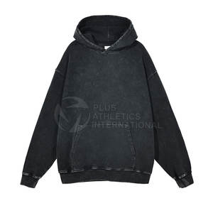 Sudadera con capucha lavada con ácido de algodón para hombre de último estilo, ropa de verano de manga larga, ropa informal para hombre, Sudadera con capucha - Product Image 1