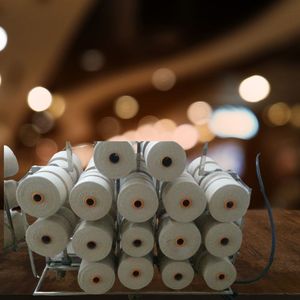 100% Cotton Ring Spun <b>Yarn</b> Dyed Maroon Color for Textile Weaving Moisture Absorbent Spun <b>Yarn</b> in India - Product Image 3