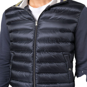 Chaqueta Acolchada de Primavera para Hombre 2025, Diseño Personalizado OEM, Relleno de Algodón, Tela de Lana Peinada, Resistente al Viento, Cuello Alto con Cierre de Cremallera - Product Image 4