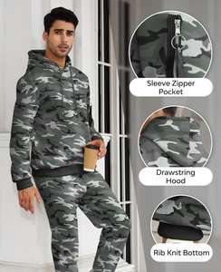 Chándal de hombre fabricado en fábrica de alta calidad Logotipo personalizable Tallas grandes Forro polar de invierno-¡Crea tu propia idea! - Product Image 4