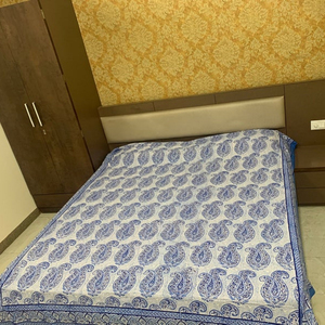 Sábanas hechas a mano de algodón con estampado de Cachemira grande de Color azul en precio al por mayor, sábanas tamaño King, funda de cama, funda de lujo - Product Image 2