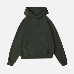 Nueva Sudadera con capucha en blanco GSM 600 de alta calidad de primera calidad para hombre, ropa de calle, Sudadera con capucha de algodón de lana pesada hecha en Pakistán - Product Image 1
