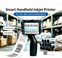 Imprimante à jet d'encre portable ANTIAN A9 TIJ pour l'impression de numéros de lot, dates d'expiration, codes-barres, codes QR et logos sur cartons et tuyaux
