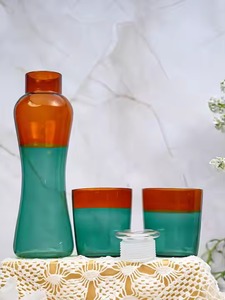 Indian Exporter Classic <b>Bottle</b> and <b>Glass</b> Set Perfect for Drinking <b>Water</b> or Juice and Wine Available at Bulk Quantity - Product Image 4