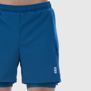 Shorts de basketball Teal Laser Grip 100% polyester avec logos brodés, motif tissé tendance, fermeture à cordon, tailles XS à 5XL - Product Image 4