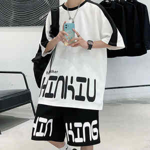 Traje deportivo de ocio de verano para hombre, camiseta de manga corta y pantalones cortos, chándales de ocio para correr, conjunto de 2 piezas - Product Image 2