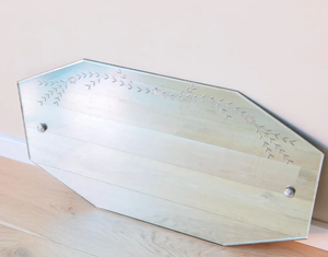 Miroir mural floral antique personnalisé, miroir de décoration artistique avec cordon de suspension, miroir de décoration de luxe à vendre - Product Image 2