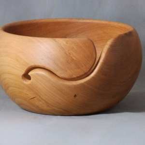 Eco-Friendly Wooden Yarn Bowl for <b>Crochet</b> Work - Product Image 1