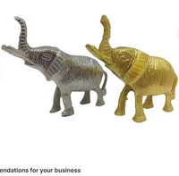 Figurine d'éléphant traditionnelle Sculpture coffre-up en métal décoratif pour bureau maison Restaurant hôtel décoration Art déco Design
