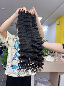 ผมต่อจากเวียดนามมีคุณภาพสูงสำหรับผู้หญิงผมต่อแบบหลวมสีดำลูกไม้ด้านหน้าเป็นลอนลึก - Product Image 4