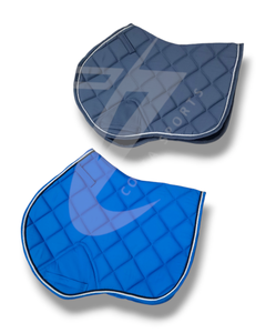 Tapis de selle d'équitation anglais Costa Sports, anti-rétrécissement, respirant, grande taille, confortable, en tissu de coton, multicolores - Product Image 3