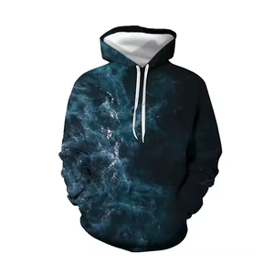 Sweat à capuche homme unisexe avec impression par sublimation personnalisé Sweats à capuche teints Meilleurs vêtements de sport Sweat à capuche homme - Product Image 3