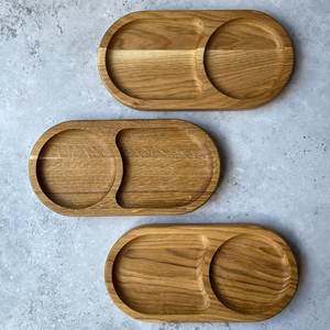 Plato de madera cuadrado de gama alta, bandeja de servicio de madera de nogal ecológica para servir el desayuno, aperitivo, café, té - Product Image 6