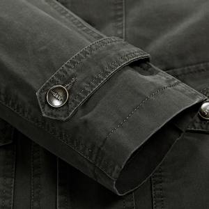 <b>Men</b> Customized High Quality Winter Slim Casual Denim Bomber Jacket with Front Logo Windproof & Breathable - Product Image 5