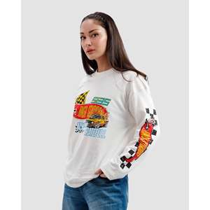 T-shirt 100 % coton « Grateful » respirant, infroissable, coupe longue et ample, en jersey doux tricoté, avec logo « Always Grateful » sur fond uni - Product Image 2