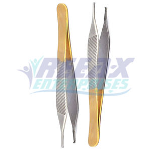 Fórceps de tejido Adson Kocher, el mejor proveedor de alta calidad, fórceps de vendaje de tejido de medio oro de REEAX ENTERPRISES - Product Image 1