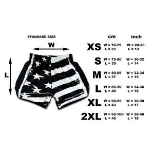 กางเกงขาสั้นผู้ชายแบบไทยกางเกงมวยไทยสีตัดกันสไตล์ปากีสถาน - Product Image 6