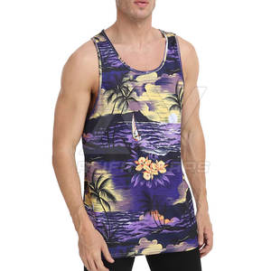 Camiseta Deportiva de Tirantes para Hombre, de Algodón y Fibra de Bambú, Transpirable, Lisa, para Gimnasio, con Servicio Personalizado OEM para Fisicoculturismo, en Oferta - Product Image 2