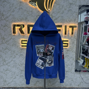 Préfet coupe sport édition nouveau style bon sweat à capuche à fermeture éclair imprimé personnalisé fabriqué en usine sweats à capuche à bas prix hommes sweats à capuche - Product Image 5
