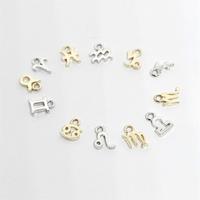 Collar con Colgante del Zodiaco Clásico para Niños, Unisex, en Plata, Latón o Oro de 9K/14K/18K, Sin Níquel, Chapado en Oro, Colgante de Virgo