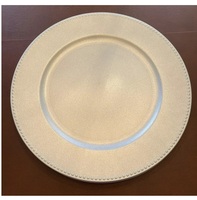 Assiette de Présentation Moderne en Laiton Doré Antique, Qualité Alimentaire, Lavable, Écologique, Couleur et Logo Personnalisables, Décoration de Table