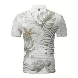 En diferentes colores El mejor producto Sublimación Impreso Hombres Manga corta Street Wear Impreso Hombres Polo - Product Image 2