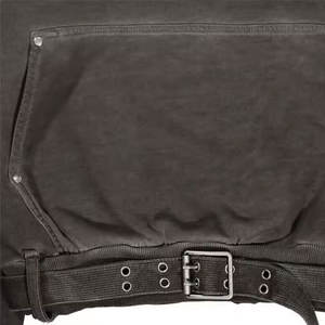 Sudadera con capucha unisex 450gsm 100% algodón con cremallera logotipo personalizado bordado parche desgastado lavado ácido pesado teñido liso para invierno - Product Image 6