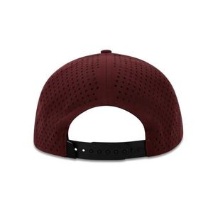 OEM Waterproof Golf Hat with Front Rubber Logo Laser Cut Holes Curved Brim Quick Dry <b>Snapback</b> <b>Cap</b> for Active Lifestyle - Product Image 4