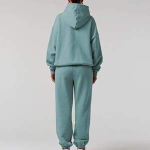 Marque privée survêtements légers pour femmes survêtements pour femmes en gros en stock 100% coton survêtements avec service OEM - Product Image 2