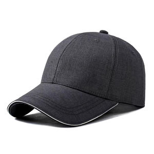 Vente en gros de casquette de baseball ajustée avec logo brodé vierge pour hommes, casquette de sport avec logo personnalisé, casquette de baseball classique à 6 panneaux - Product Image 1