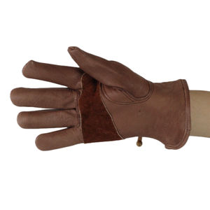 Guantes de Trabajo de Cuero Marrón de Seguridad al por Mayor, Fabricante de Guantes de Trabajo de Cuero Vacuno de Grano Entero - Product Image 2