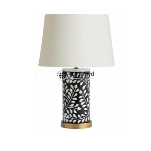 Lámpara de Mesa Moderna Hecha a Mano con Incrustaciones de Hueso, E26, Alimentación CA, Iluminación Decorativa Premium para Hoteles Tradebyd - Product Image 6