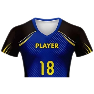 Vêtements de sport en gros, manches courtes, sublimés, 100% polyester, ensemble pour hommes et femmes, uniformes de volley-ball - Product Image 4
