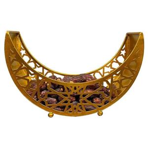 Assiette de service en métal de haute qualité pour les rassemblements spéciaux du Ramadan, parfaite pour accueillir les invités, la décoration intérieure et les cadeaux spéciaux de l'Aïd - Product Image 1