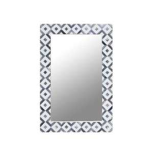 Exclusive Bone Inlay <b>Decorative</b> <b>Wall</b> <b>Mirror</b> Frame, Handcrafted Designer <b>Mirror</b> for High-End Home Décor & Commercial Interiors - Product Image 1