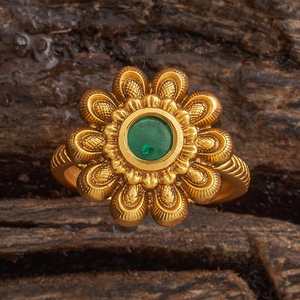 Bague ajustable plaquée or rose antique, tendance et élégante, sertie clos, 184956, bague de mariage incrustée - Product Image 3