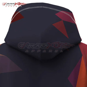 Sudadera con capucha de mujer de alta calidad con material de sublimación transpirable y Sudadera con capucha impresa de sublimación de estructura deportiva ajustada - Product Image 5
